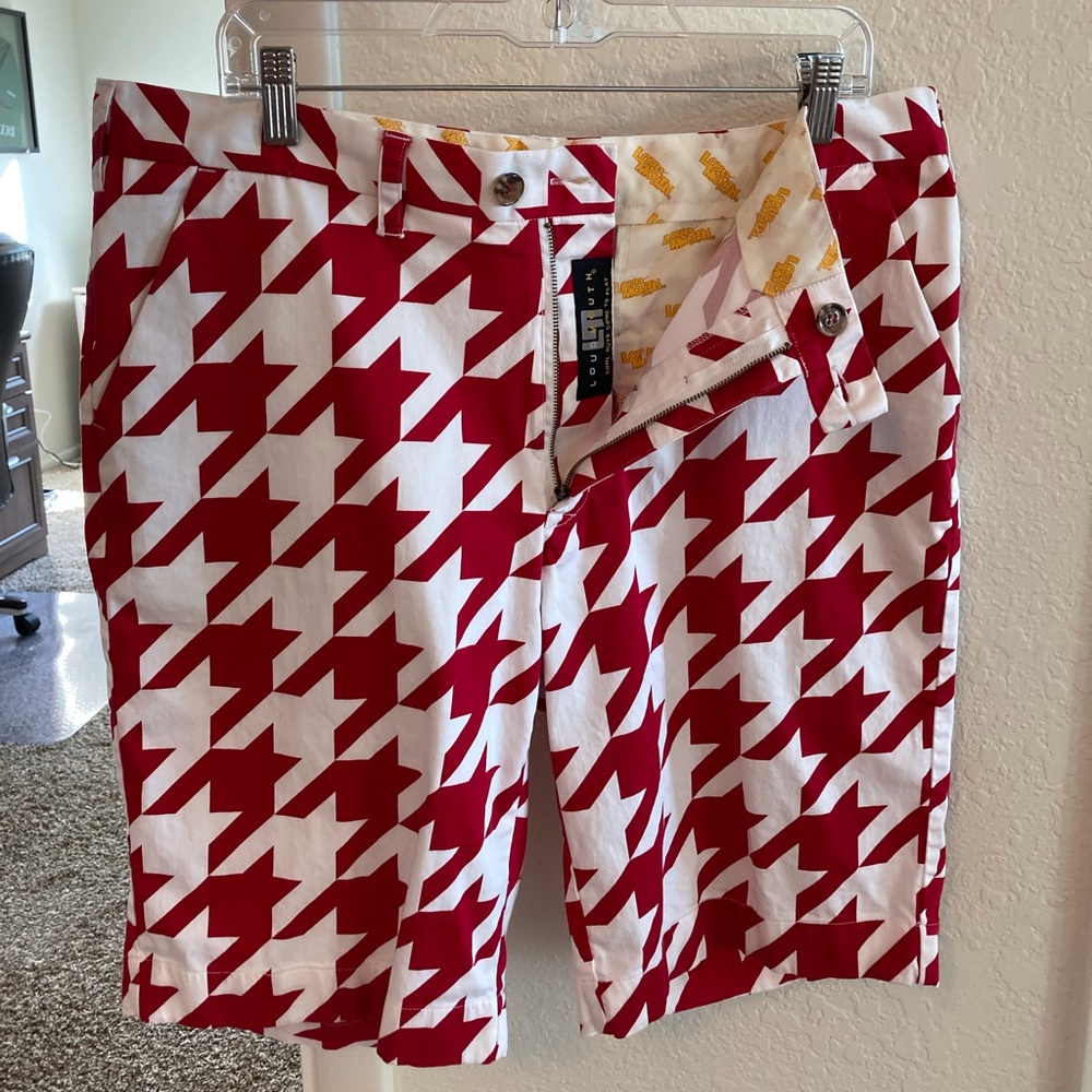 Loud Mouth golf shorts.